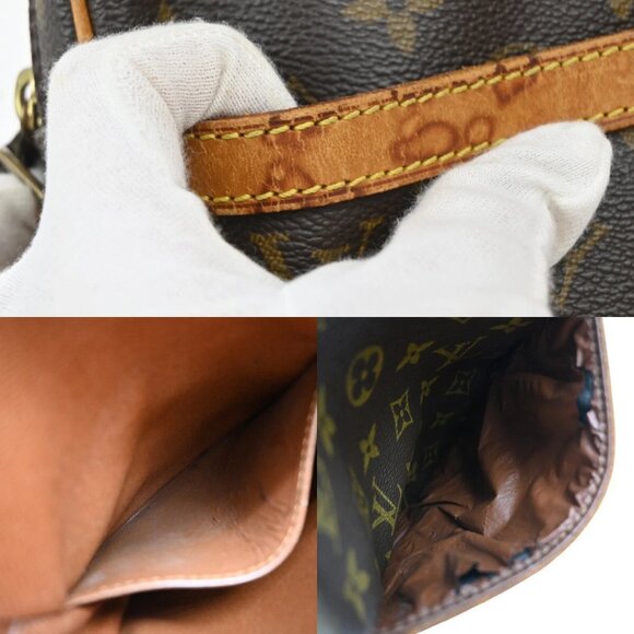 LOUIS VUITTON Danube Shoulder Bag Monogram Leather Brown France - Picture 10 of 15